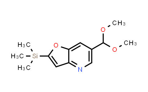 CAS No. 1186310-76-8, 6-(Dimethoxymethyl)-2-(trimethylsilyl)furo[3,2-b]pyridine