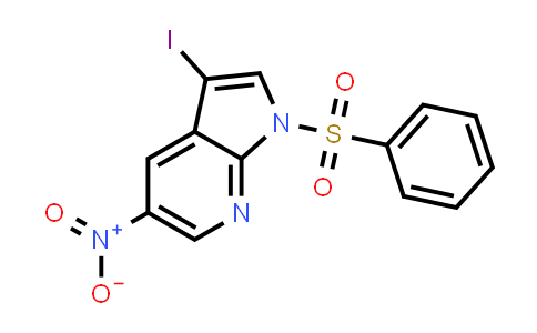 1186501-74-5 | 1H-Pyrrolo[2,3-b]pyridine, 3-iodo-5-nitro-1-(phenylsulfonyl)-