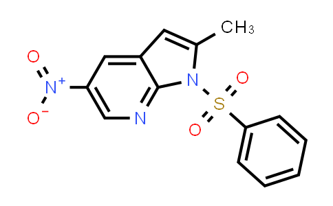 CAS No. 1186501-88-1, 2-Methyl-5-nitro-1-(phenylsulfonyl)-1H-pyrrolo[2,3-b]pyridine