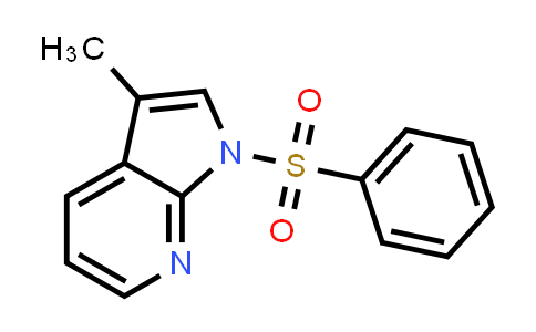 CAS No. 1186501-89-2, 1H-Pyrrolo[2,3-b]pyridine, 3-methyl-1-(phenylsulfonyl)-