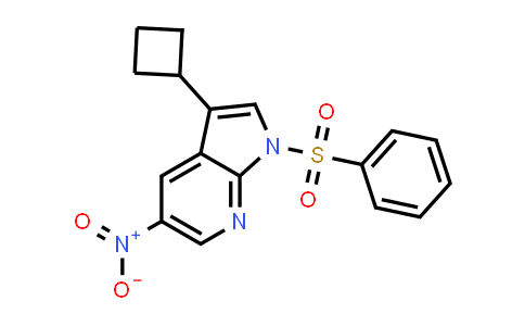 1186501-98-3 | 1H-Pyrrolo[2,3-b]pyridine, 3-cyclobutyl-5-nitro-1-(phenylsulfonyl)-