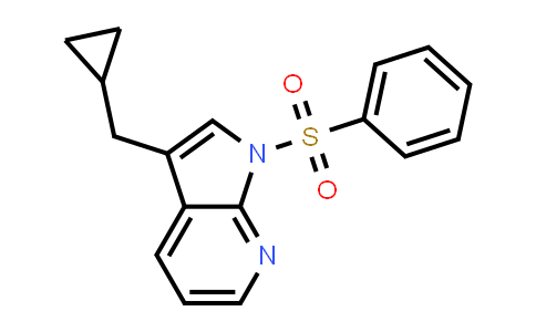MC509734 | 1186502-04-4 | 1H-Pyrrolo[2,3-b]pyridine, 3-(cyclopropylmethyl)-1-(phenylsulfonyl)-