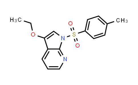 CAS No. 1186502-13-5, 1H-Pyrrolo[2,3-b]pyridine, 3-ethoxy-1-[(4-methylphenyl)sulfonyl]-