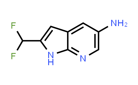 CAS No. 1186502-22-6, 1H-Pyrrolo[2,3-b]pyridin-5-amine, 2-(difluoromethyl)-