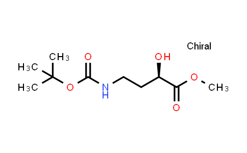 CAS No. 1186532-99-9, Methyl (R)-4-((tert-butoxycarbonyl)amino)-2-hydroxybutanoate