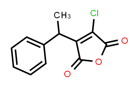CAS No. 118658-10-9, 3-Chloro-4-(1-phenylethyl)furan-2,5-dione