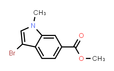 CAS No. 1186663-45-5, Methyl 3-bromo-1-methyl-1H-indole-6-carboxylate