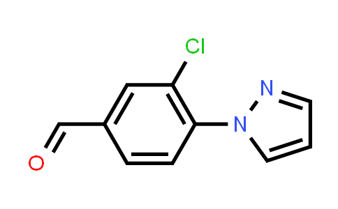 CAS No. 1186663-52-4, 3-Chloro-4-(1H-pyrazol-1-yl)benzaldehyde