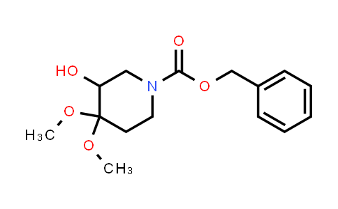 CAS No. 1186688-44-7, Benzyl 3-hydroxy-4,4-dimethoxypiperidine-1-carboxylate