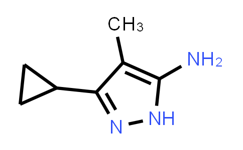 CAS No. 1187027-13-9, 3-Cyclopropyl-4-methyl-1H-pyrazol-5-amine