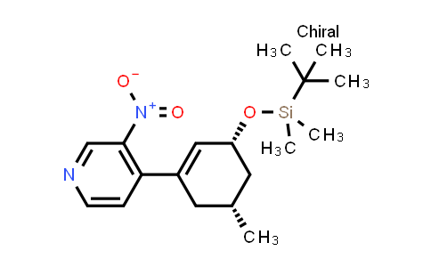 CAS No. 1187055-97-5, rel-4-[(3R,5R)-3-[[(1,1-Dimethylethyl)dimethylsilyl]oxy]-5-methyl-1-cyclohexen-1-yl]-3-nitropyridine