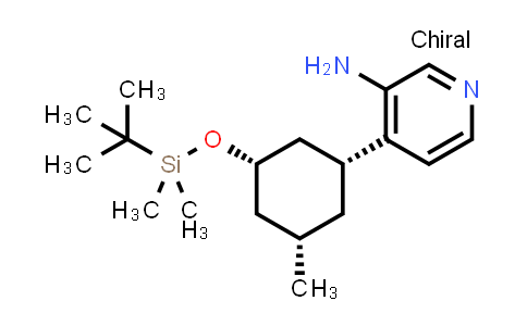 CAS No. 1187055-98-6, rel-4-[(1R,3S,5S)-3-[[(1,1-Dimethylethyl)dimethylsilyl]oxy]-5-methylcyclohexyl]-3-pyridinamine