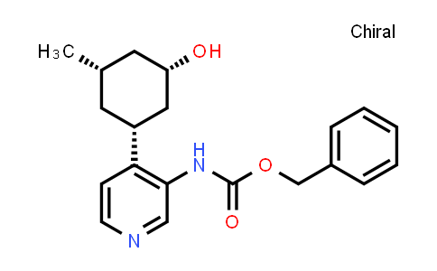 CAS No. 1187056-00-3, Carbamic acid, N-[4-[(1R,3S,5S)-3-hydroxy-5-methylcyclohexyl]-3-pyridinyl]-, phenylmethyl ester, rel-
