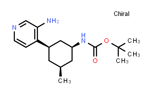 CAS No. 1187056-55-8, tert-Butyl [(1S,3R,5S)-3-(3-aminopyridin-4-yl)-5-methylcyclohexyl]carbamate