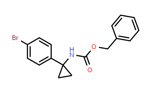 CAS No. 1187386-06-6, Benzyl (1-(4-bromophenyl)cyclopropyl)carbamate