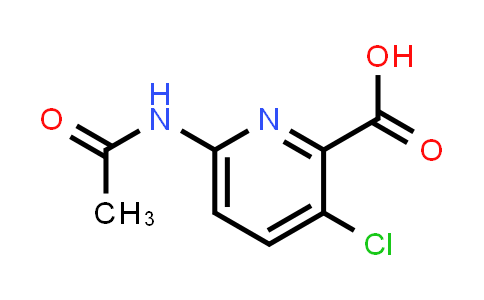 CAS No. 1187386-38-4, 6-Acetamido-3-chloropicolinic acid