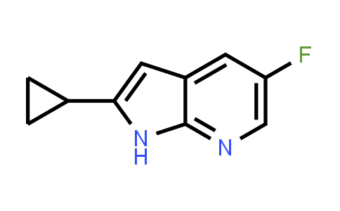 CAS No. 1187449-15-5, 1H-Pyrrolo[2,3-b]pyridine, 2-cyclopropyl-5-fluoro-