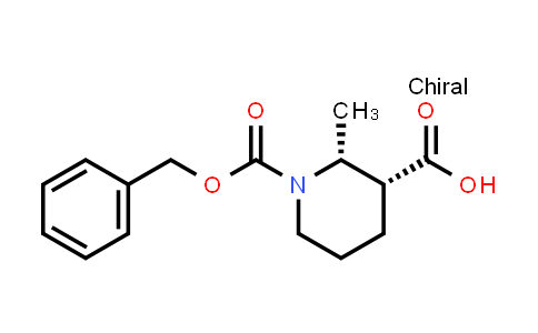 CAS No. 1187933-24-9, rel-(2R,3R)-1-((Benzyloxy)carbonyl)-2-methylpiperidine-3-carboxylic acid