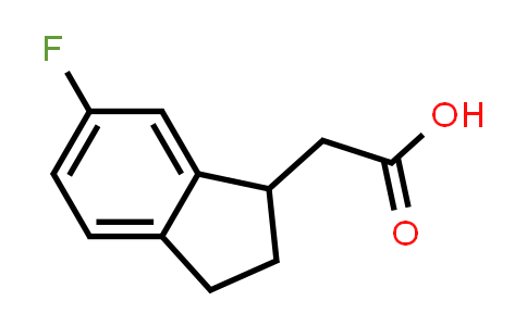 CAS No. 1188044-87-2, 2-(6-Fluoro-2,3-dihydro-1H-inden-1-yl)acetic acid