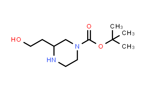 CAS No. 1188265-73-7, tert-Butyl 3-(2-hydroxyethyl)piperazine-1-carboxylate