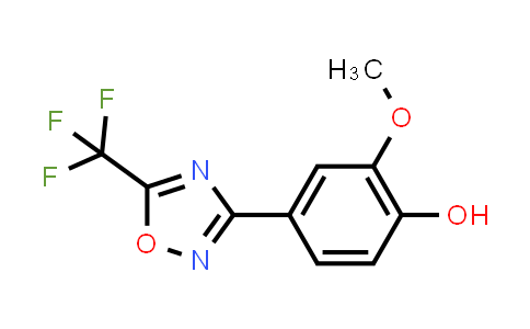 CAS No. 118828-32-3, 2-Methoxy-4-[5-(trifluoromethyl)-1,2,4-oxadiazol-3-yl]phenol