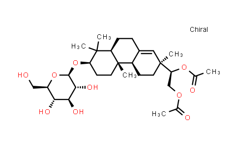 CAS No. 1188282-02-1, β-D-Glucopyranoside,(3α,5β,9β,10α,20R)-20,21-bis(acetyloxy)-4,4-dimethylpregn-8(14)en-3-yl