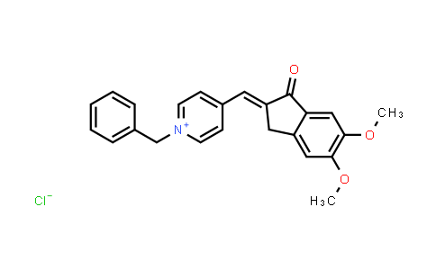 CAS No. 1188913-39-4, 1-Benzyl-4-((5,6-dimethoxy-1-oxo-1,3-dihydro-2H-inden-2-ylidene)methyl)pyridin-1-ium chloride