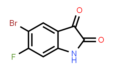 CAS No. 118897-99-7, 5-Bromo-6-fluoroindoline-2,3-dione