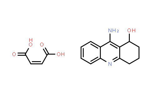 CAS No. 118909-22-1, 9-Amino-1,2,3,4-tetrahydroacridin-1-ol maleate