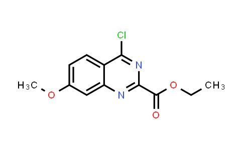 CAS No. 1189107-22-9, Ethyl 4-chloro-7-methoxyquinazoline-2-carboxylate