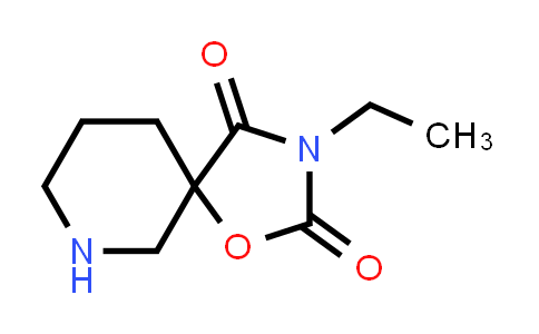 CAS No. 118937-18-1, 3-Ethyl-1-oxa-3,7-diazaspiro[4.5]decane-2,4-dione