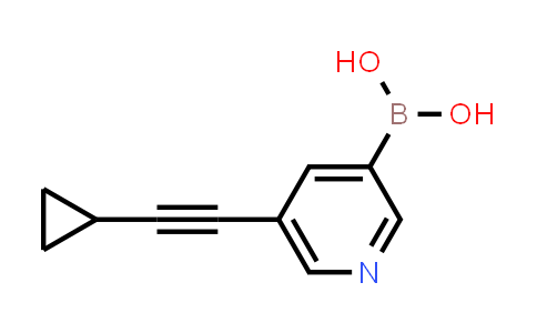 CAS No. 1189372-89-1, (5-(Cyclopropylethynyl)pyridin-3-yl)boronic acid