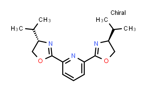CAS No. 118949-61-4, 2,6-Bis((S)-4-isopropyl-4,5-dihydrooxazol-2-yl)pyridine
