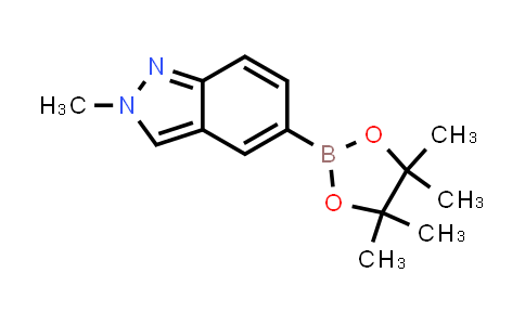 CAS No. 1189746-27-7, 2-Methyl-5-(tetramethyl-1,3,2-dioxaborolan-2-yl)-2H-indazole