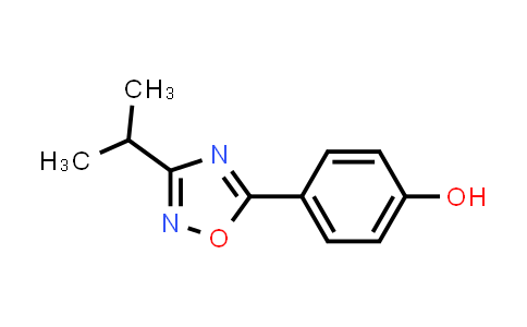 CAS No. 1189749-24-3, 4-(3-Isopropyl-1,2,4-oxadiazol-5-yl)phenol