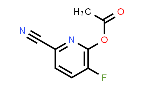 CAS No. 1189757-54-7, 2-Pyridinecarbonitrile, 6-(acetyloxy)-5-fluoro-