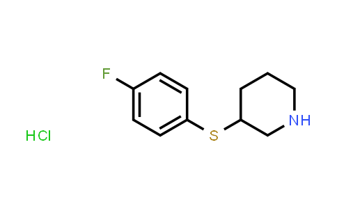 CAS No. 1189952-56-4, 3-((4-Fluorophenyl)thio)piperidine hydrochloride