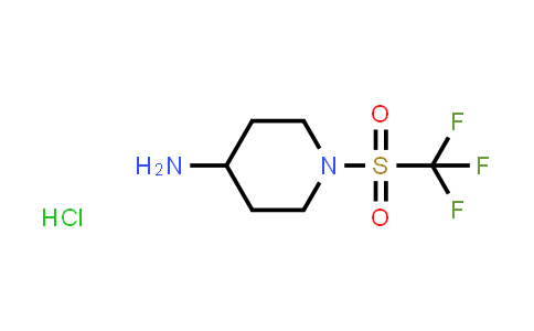 CAS No. 1190044-26-8, 1-((Trifluoromethyl)sulfonyl)piperidin-4-amine hydrochloride