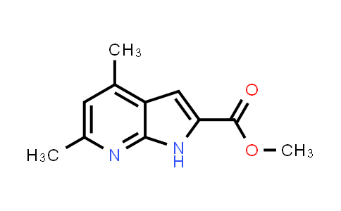 CAS No. 1190212-21-5, 1H-Pyrrolo[2,3-b]pyridine-2-carboxylic acid, 4,6-dimethyl-, methyl ester