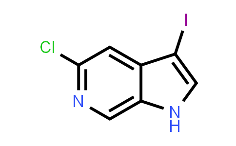 CAS No. 1190310-51-0, 5-Chloro-3-iodo-1H-pyrrolo[2,3-c]pyridine
