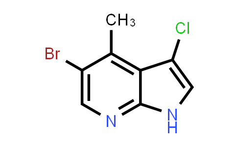 CAS No. 1190314-14-7, 1H-Pyrrolo[2,3-b]pyridine, 5-bromo-3-chloro-4-methyl-