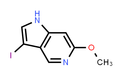 CAS No. 1190315-47-9, 3-Iodo-6-methoxy-1H-pyrrolo[3,2-c]pyridine