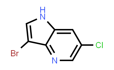 CAS No. 1190317-85-1, 3-Bromo-6-chloro-1H-pyrrolo[3,2-b]pyridine