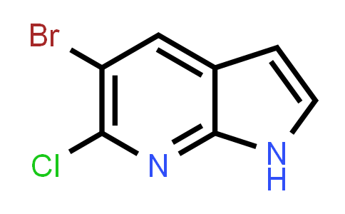 CAS No. 1190321-59-5, 5-Bromo-6-chloro-1H-pyrrolo[2,3-b]pyridine