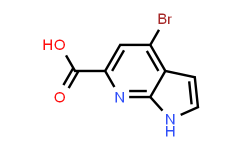CAS No. 1190321-81-3, 4-Bromo-1H-pyrrolo[2,3-b]pyridine-6-carboxylic acid