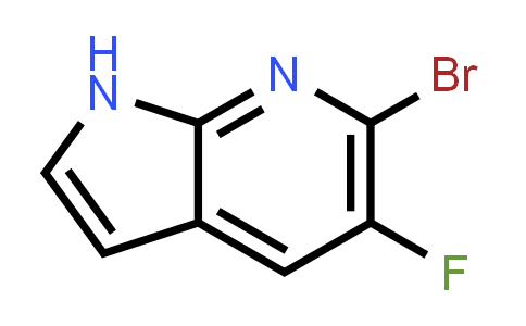 CAS No. 1190321-99-3, 6-Bromo-5-fluoro-1H-pyrrolo[2,3-b]pyridine
