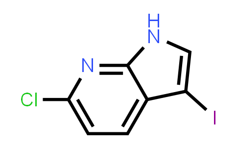 CAS No. 1190322-78-1, 6-Chloro-3-iodo-1H-pyrrolo[2,3-b]pyridine