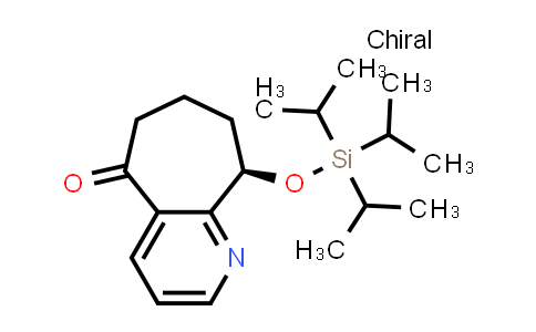 CAS No. 1190363-45-1, 5H-Cyclohepta[b]pyridin-5-one, 6,7,8,9-tetrahydro-9-[[tris(1-methylethyl)silyl]oxy]-, (9R)-