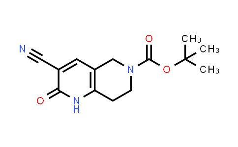 CAS No. 1190440-61-9, tert-Butyl 3-cyano-2-oxo-1,2,7,8-tetrahydro-1,6-naphthyridine-6(5H)-carboxylate