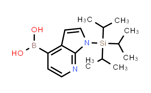 CAS No. 1190699-11-6, 1-(triisopropylsilyl)-1H-pyrrolo[2,3-b]pyridin-4-ylboronic acid